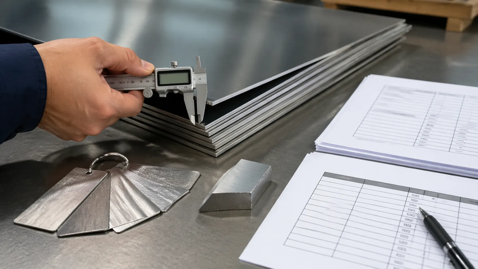 RFQ inspection checklist for 316 stainless steel sheet used in marine hardware