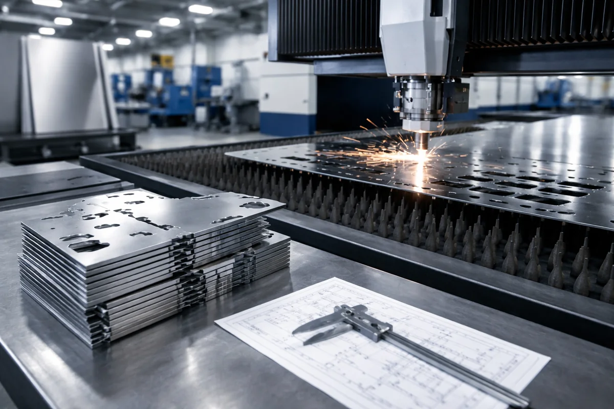 Stainless steel laser cutting service quality inspection
