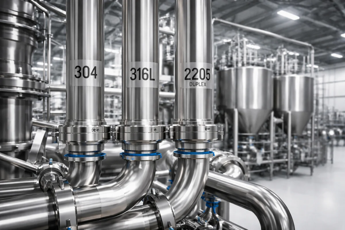 304 vs 316 stainless steel comparison for dairy